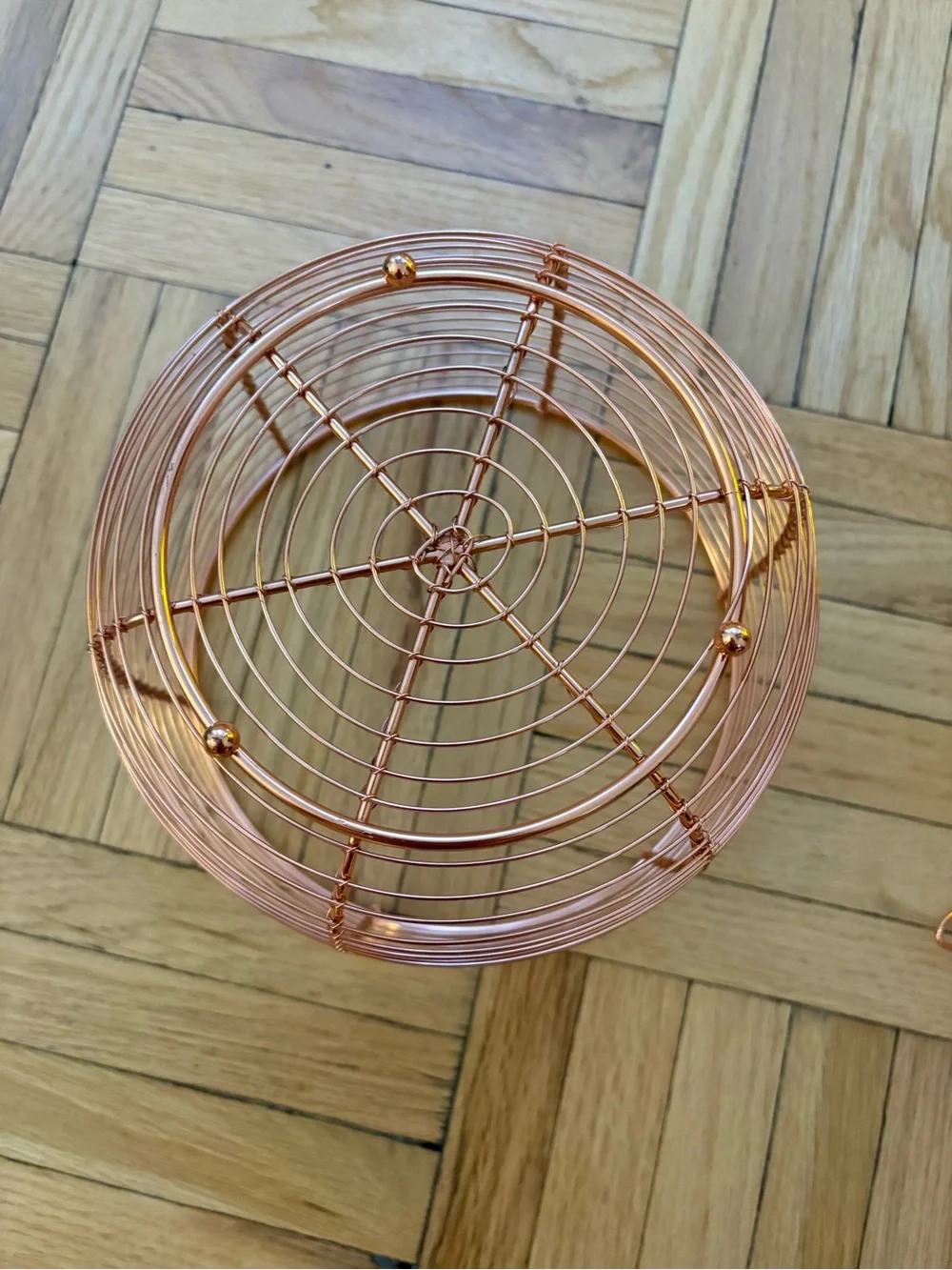 Williams Sonoma Metal Pineapple Fruit Basket Copper